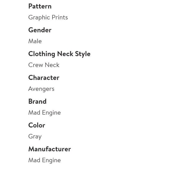 Avengers Mens T-Shirt Infinity War Simple Word Logo Gray 2XL 2X Marvel Shirt Top - Picture 8 of 8